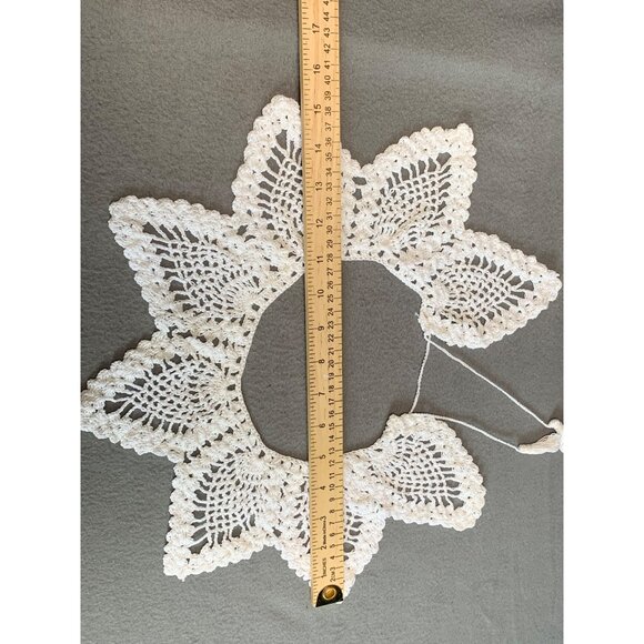 Vintage Handmade Crochet Lace Collar - Picture 11 of 15